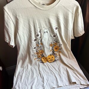 Cream Halloween Ghost Women’s Shirt